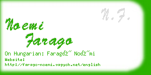 noemi farago business card